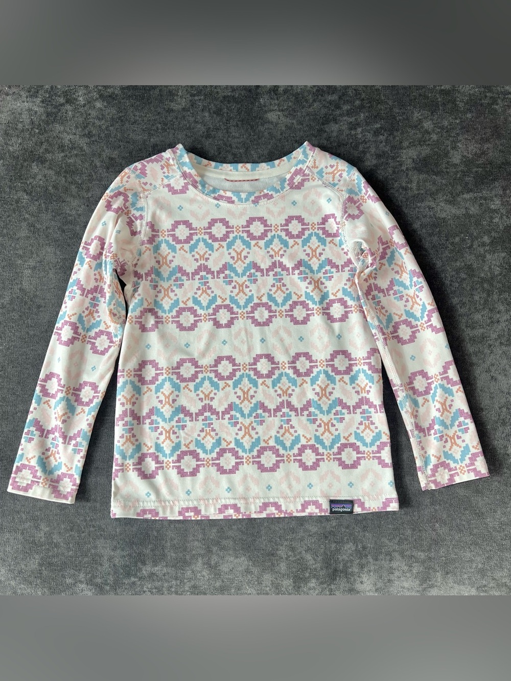 Patagonia Girls Capilene Crew Long Sleeve Top Size 4T